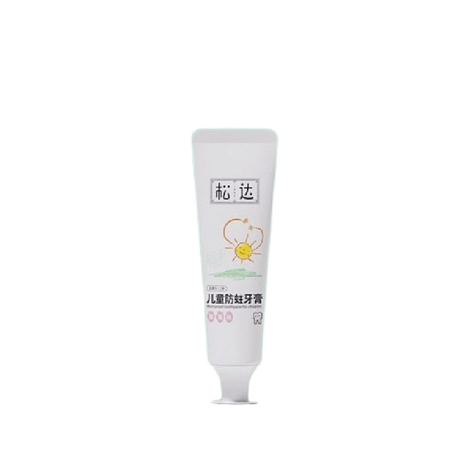 【中国直邮】 松达 儿童含氟牙膏 益生菌3-6-12岁以上宝宝防蛀牙龋齿膏50g/支 草莓味