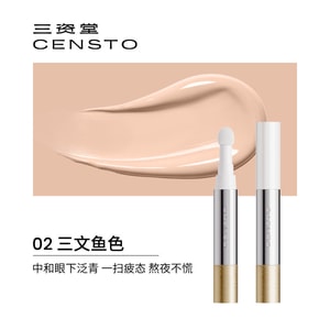 Quick‑Cover Concealer Liquid, Under‑Eye Dark Circle Corrector, Shade 02 Salmon, 1‑Piece