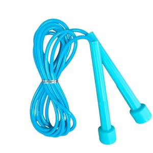 【减脂季】户外锻炼 健身轻便跳绳 荧光蓝色 1只 训练专用竞速跳绳
