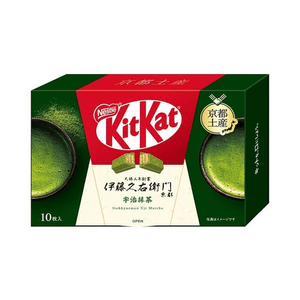 Ito Kyuemon Uji Matcha Chocolate Wafer Biscuits 10 pieces