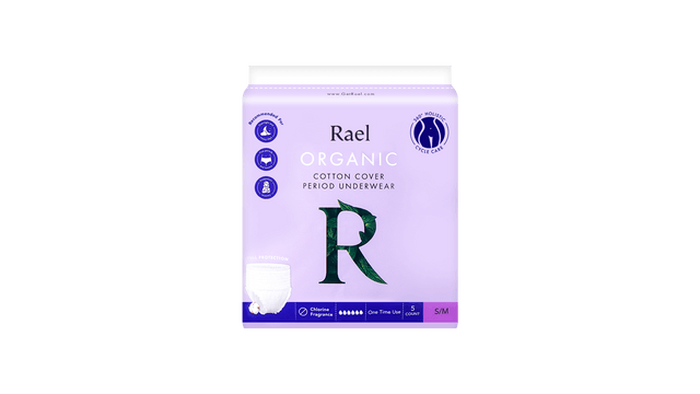 Rael Organic Cotton Overnight Period Underwear - Unscented - S/M