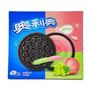 샌드위치 쿠키 크리스탈 포도 & 복숭아 맛, 13.7 oz