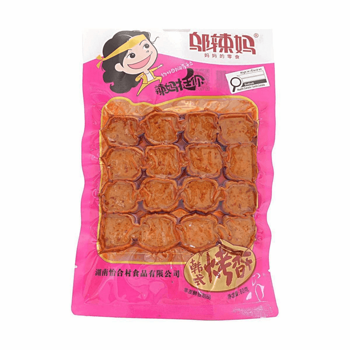 鄔辣媽韓式烤香乾 80g【Q彈緊實】【鹹香微辣】