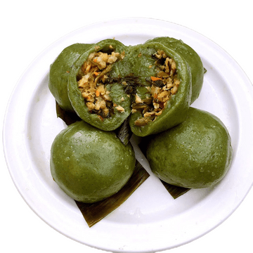 美国产 外婆家雪菜肉末青团6个共360克 正宗艾草青团