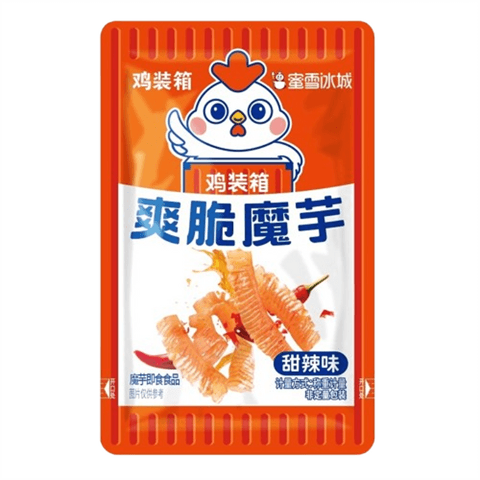 【中国直邮】  蜜雪冰城 爽脆魔芋 鲜辣休闲食品办公室即食解馋小零食 甜辣味270g/袋