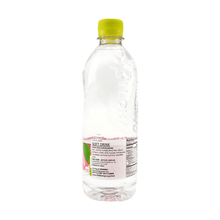 日本可口可樂 ILOHAS樂活 天然水 礦泉水 白桃口味 540ml *12【12份超值裝】【清爽解渴】【網紅飲品】 8