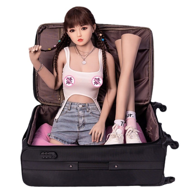 couple with sex doll Shop Irontech Luna 168cm Silicone Pornstar Sex Doll - Realistic Tanned Skin