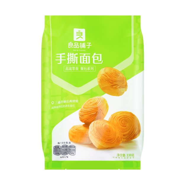 良品铺子 手撕面包 330g
