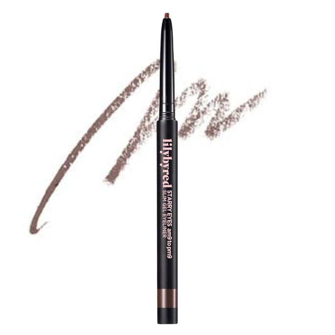 韩国 Lilybyred Starry eyes am9 to pm9 极细眼线胶笔2mm不晕染持久 # 03Walnut Brown