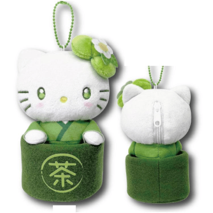 Matcha Bowl Series Plush Pendant 1 piece [Hello Kitty]