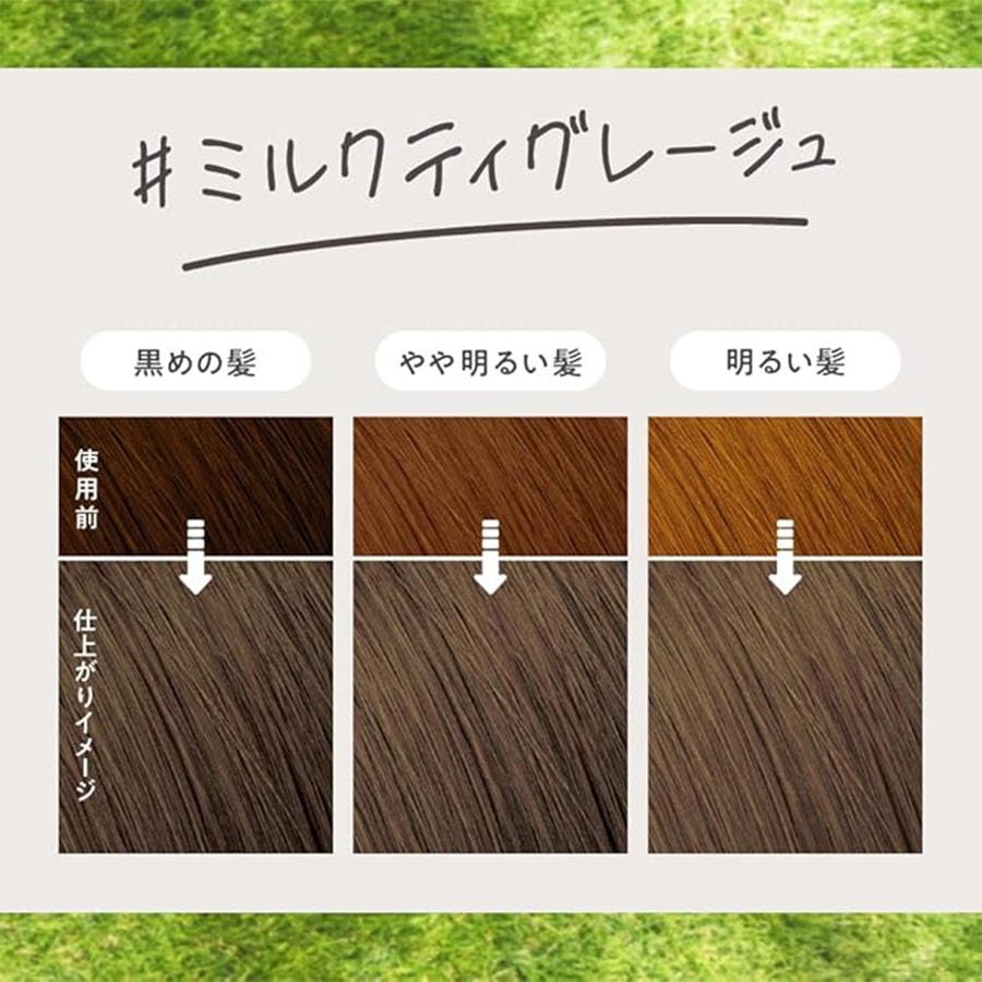 [Livraison directe du Japon] Coloration capillaire moussante KAO Liese, couleur gris thé au lait, 115 ml