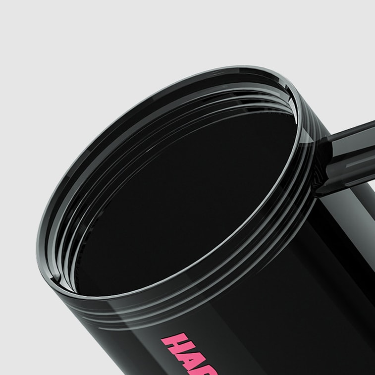 【中国直送】Wu Biological アイスパカップ 黒梅ソース 1200ml/個 大容量ストローカップ 高温耐性トライタン素材 ハンドル付きティーカップ 3