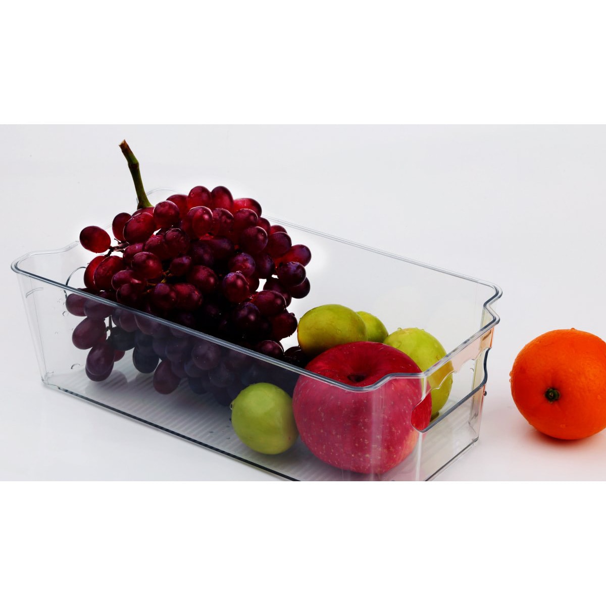 ROSELIFE 飲料蔬果分類廚房冰箱收納盒 11.8"x6.3"x3.5"