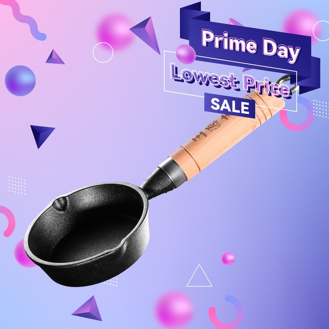 Small Iron Wok Mini Fried Egg Dumpling Pan Frying Pan 11cm