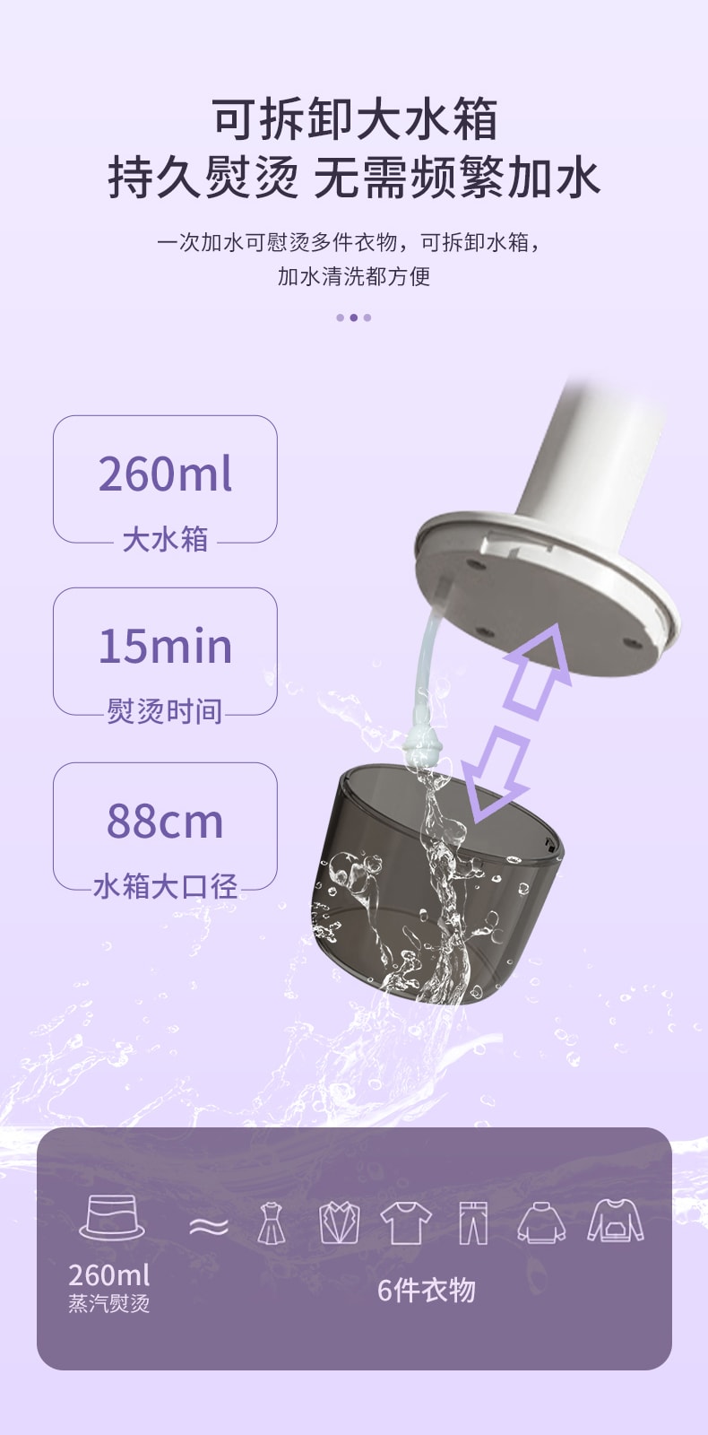 敏煌 電熨斗手持掛燙機家用小型熨斗熨燙機蒸氣燙鬥便攜燙衣服 米黃色1件