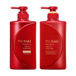 TSUBAKI Premium Moist & Repair Shampoo & Conditioner Set 16.6fl oz+16.6fl oz - 2022limited