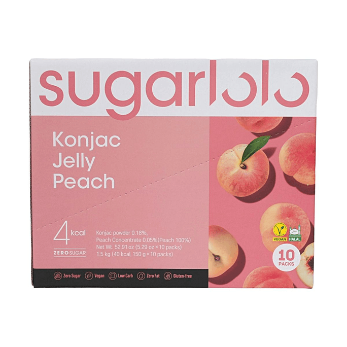 こんにゃくゼリードリンク ピーチ味 5.29oz*10パック【シュガーフリー低カロリーおやつ】【アイスキャンディーに凍らせる】
