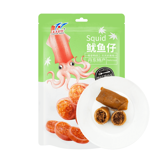 Fish Egg Stuffed Baby Squid Snack, 8.75 oz