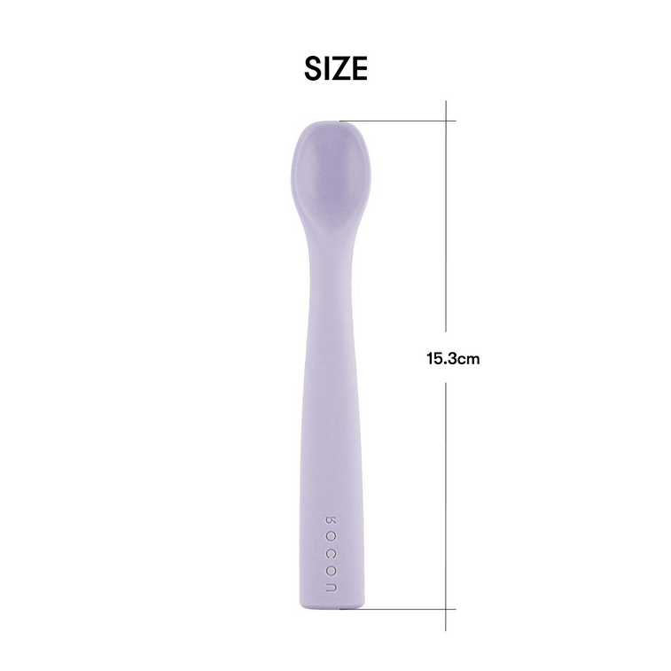 실리콘 아기수저 먹이수저 연보라 7