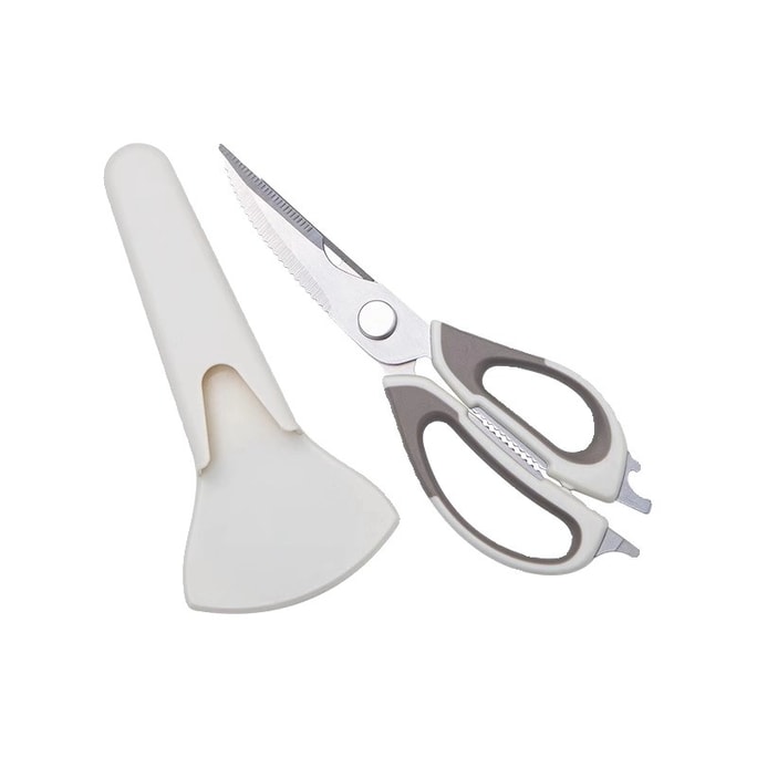 Kitchen Scissors Stainless Steel Multifunctional Household Food Roasting Scissors Chicken Bone Scissors with Bottle Opener Walnut Clip Powerful Scis
