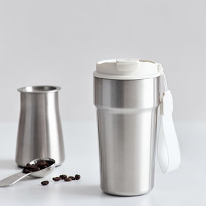 Insulated Stainless Steel Coffee Mug, Portable 500ml Water Cup, Travel Tumbler for On-the-Go Use
