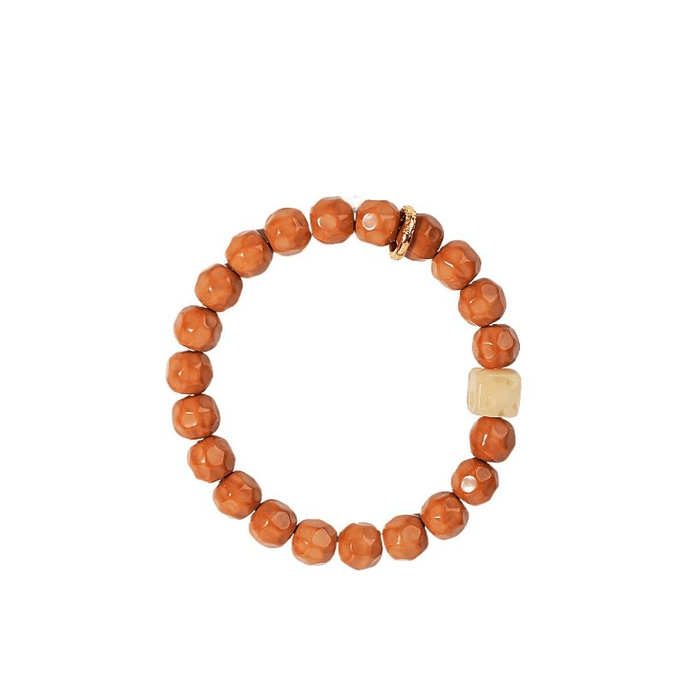 【中國直郵】 大運河 洞洞乳酪猴頭菩提手串 天然有色差 猴頭乳酪 1cm*21顆