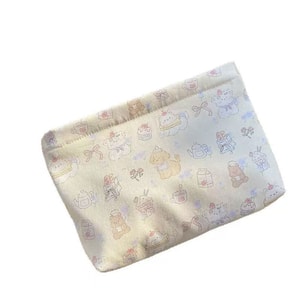 팬시 재스민의 새로운 인스타그램 스타일 화장품 파우치, 여행에 편리하고 활용도 높은 대용량 생리대 파우치 및 잡동사니 수납 파우치 (1개).