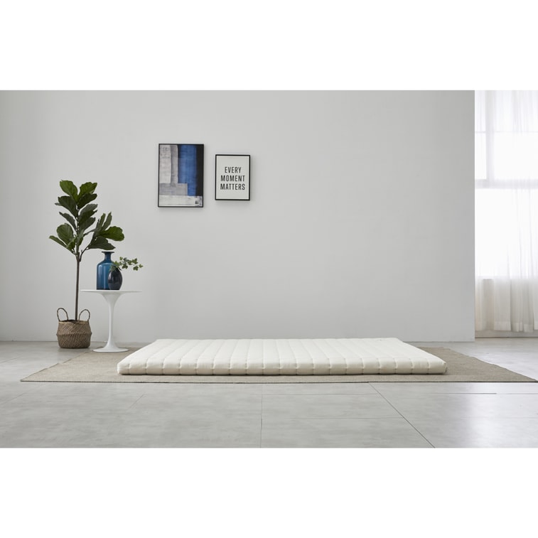 Latex Topper 3 Inch Organic Latex Cotton Wool Pad Pillowtop Soft Bed Comfort Sleep Dust Free(Twin) 4
