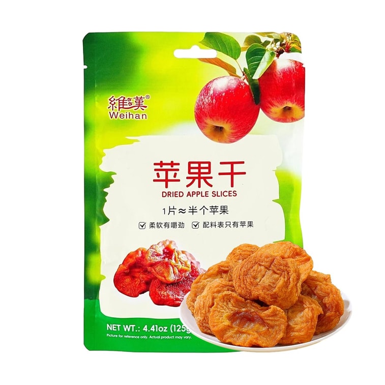 Dried Apple Slices, 4.41 oz【No Additives】【Healthy Snack】 3