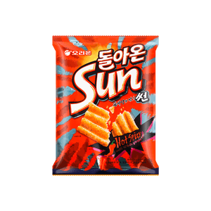 韩国ORION好丽友 SUN太阳 玉米片 大波浪薯片 麻辣味 135g【BTS郑号锡同款】