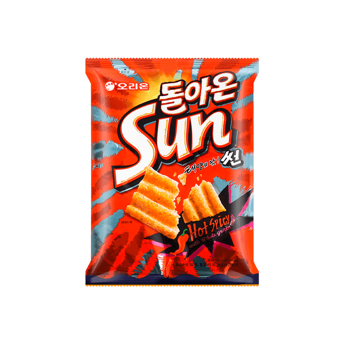 韩国ORION好丽友 SUN太阳 玉米片 大波浪薯片 辣味 135g