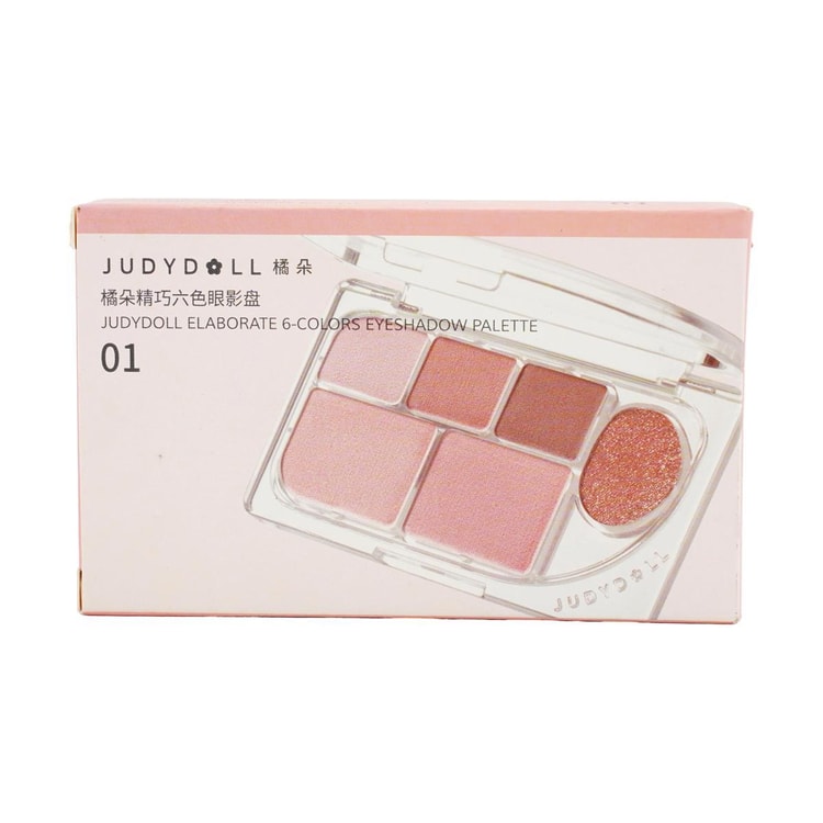 Judydoll 精巧な6色アイシャドウパレット、0.28オンス #01