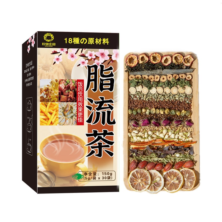  日本 東田製藥 脂流茶 減肥瘦身茶【促進代謝 刮油解膩】天然草本 有效控製糖分吸收 不知不覺脂肪流走 5g*30袋 6