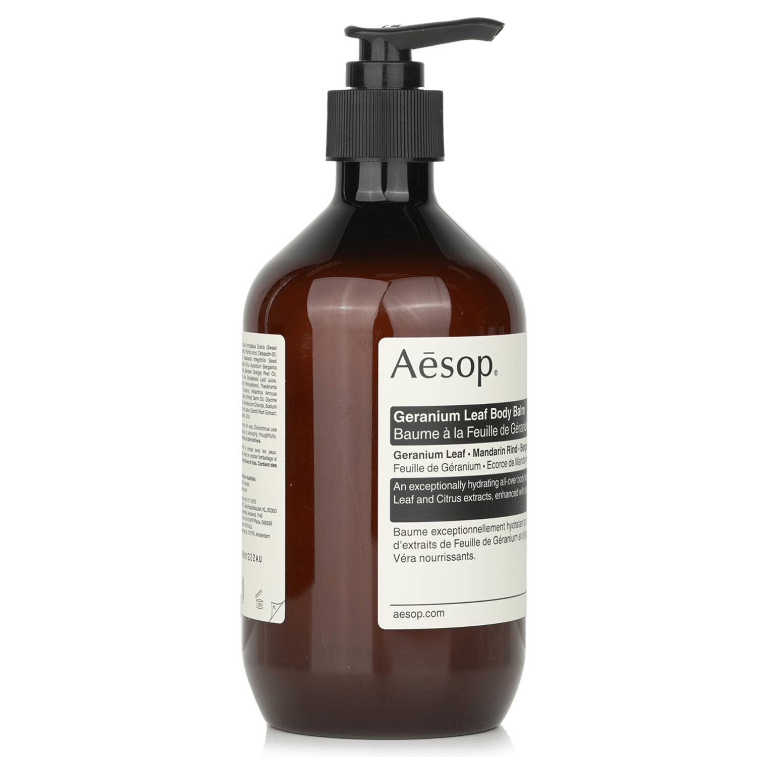 香港直送】フランスイソップ ゼラニウム ボディクリーム 500ml/16.67oz