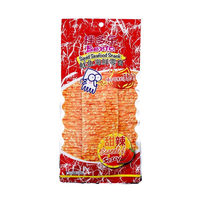 Dried Squid Snack Spicy Flavor, 18g,Packaging May Vary