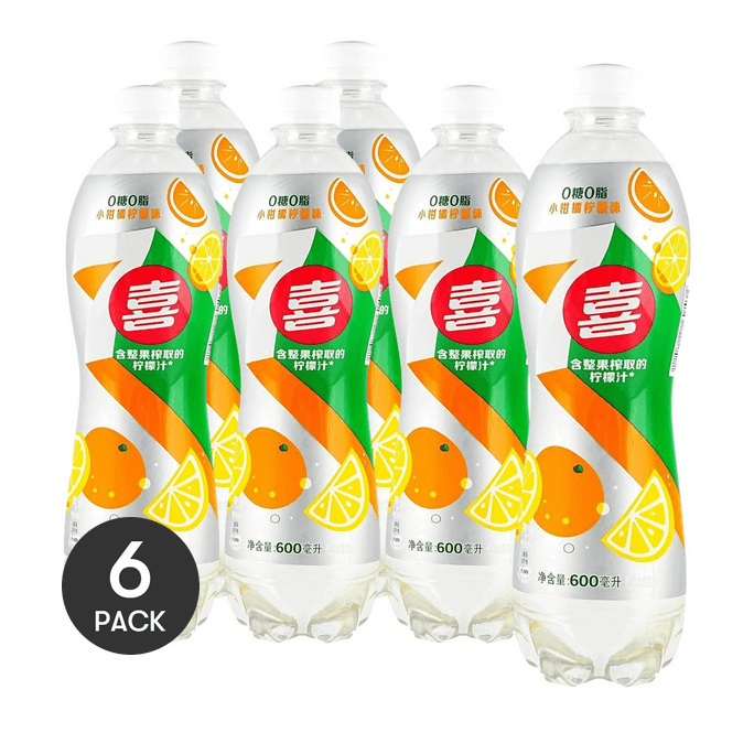 Seven Up Citrus Lemon Flavor Soda 20.28 fl oz *6【6 Packs】【0 Fat 0 White Sugar】