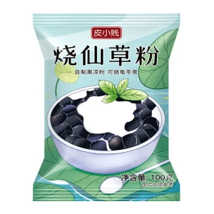 Pi Xiao Jian Grass Jelly Powder, Grass Jelly Powder, Jelly Powder for Homemade Grass Jelly, Black Jelly for Milk Tea Shops, Special Ingredient, 100g*1 Bag