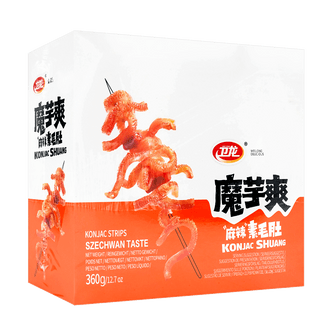 Spicy Sichuan Mala Vegetarian Tripe - Made from Konjac, 12.7oz