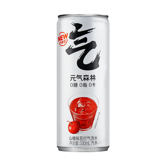 Sparkling Soda Water, Hawthorn Flavor, Canned,11.16 fl oz