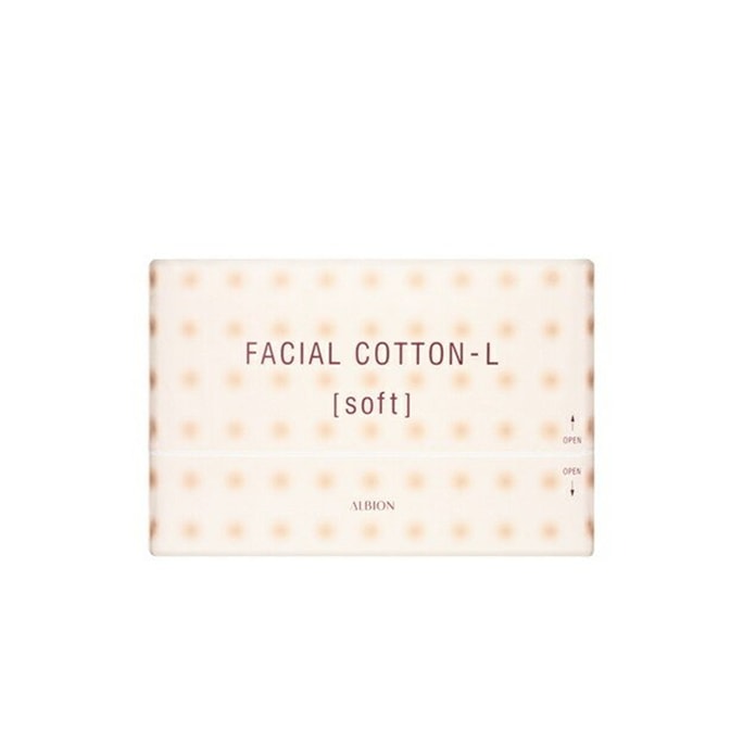 【日本からの直送】アルビオン やわらかコットン 120枚入り ウェット湿布用 厚手 うるおい メイク落とし コットン 顔用