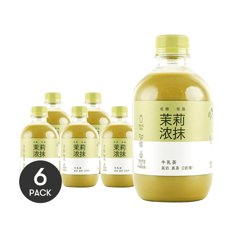 Jasmine Matcha Milk Tea, 11.83 fl oz *6【6 Pack】【Low Calories Low Fat 0 Non-Dairy Creamer】【Social Media Trendy】 3