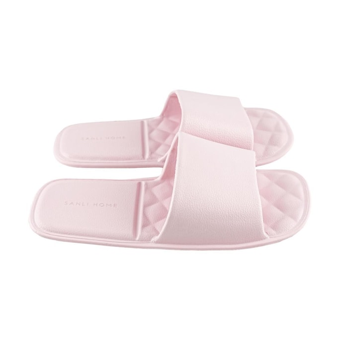 Foldable Portable Slippers Pink S Size (Fits 36/38)