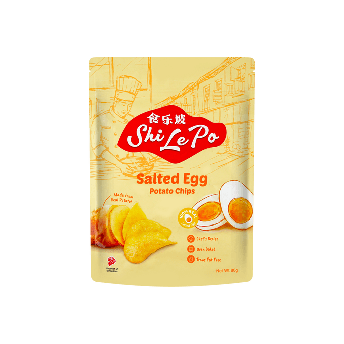 Salted Egg Potato Chips, 2.82oz
