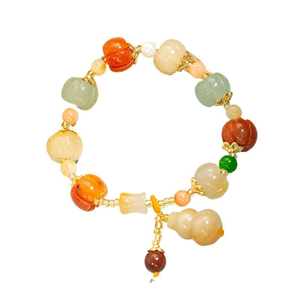 Dunhuang Golden Thread Jade Pumpkin Bracelet 16cm*1 Piece