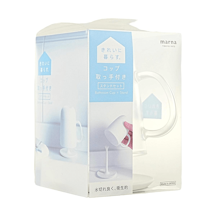 Cup Holder Set With Handle, Clear Type, Cup Draining Storage, Bathroom Countertop Organizer 4