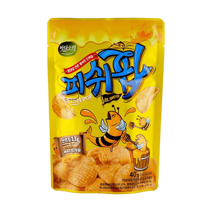 피쉬 팝 스낵 허니 버터 맛, 1.41온스