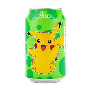 QDOLxPOKEMON宝可梦系列 青柠气泡水 330ml【皮卡丘造型】【动漫好物】