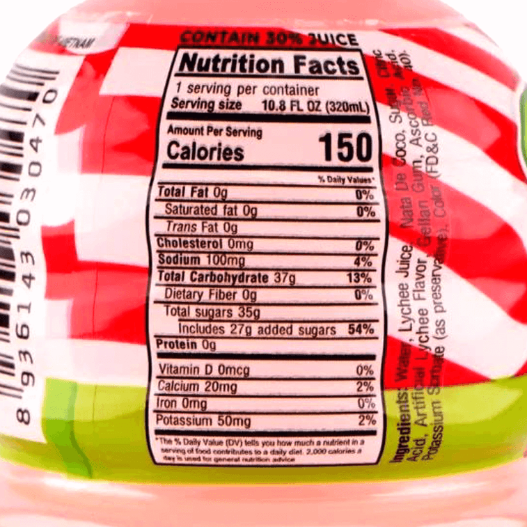 Lychee Juice Drink with Nata De Coco 320ml 3