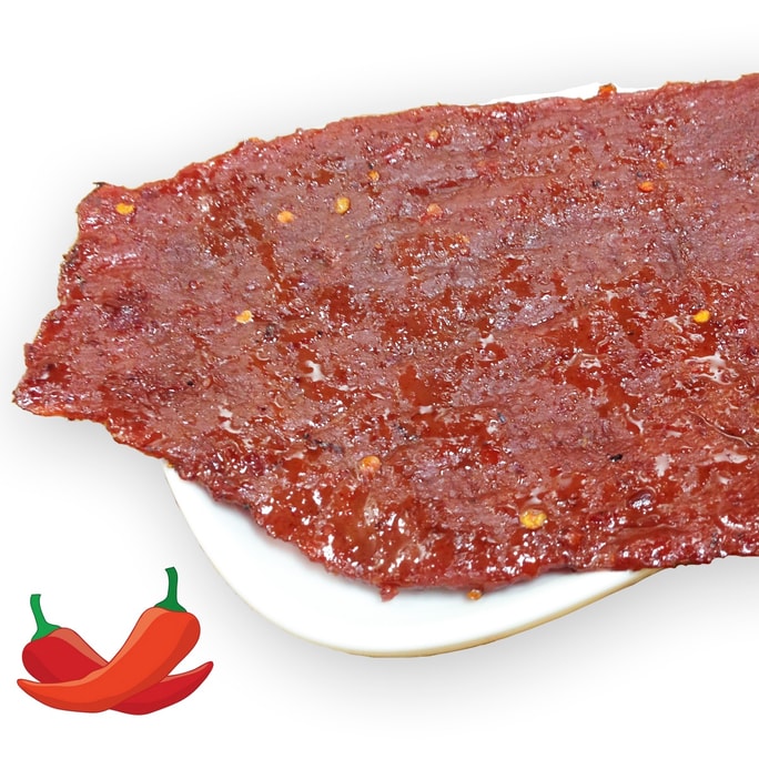 Fired-Grilled Beef Jerky (Spicy flavor 12 ounce) Authentic Singapore Style Jerky 340g