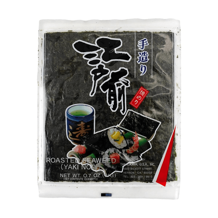 Takaokaya Nori Edomae Yakinori,Roasted Seaweed,0.7 oz [Ready-To